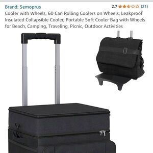 Cooler with Wheels and Handle
60 Can 
Rolling Coolers on Wheels
Leakproof